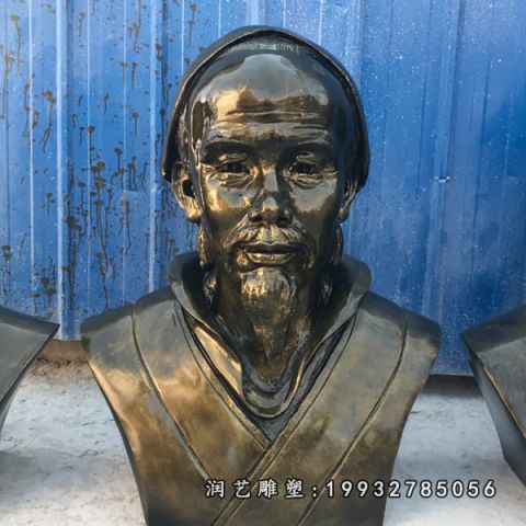 公园华佗铜雕