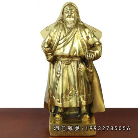 酒店成吉思汗铜雕