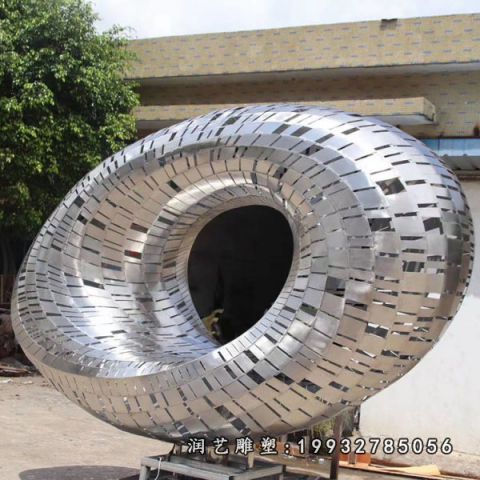 小区不锈钢镂空景观雕塑