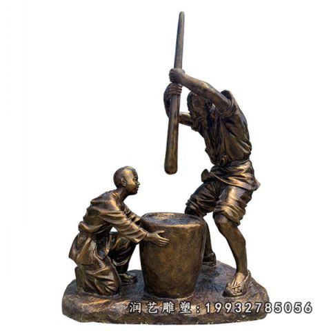 街道民俗铜雕人物