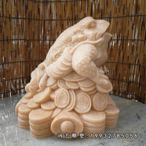 园林动物金蟾石雕