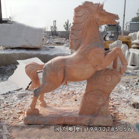 公司动物马石雕