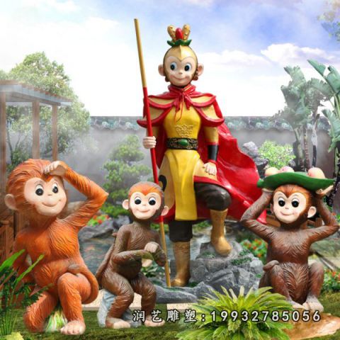 企业玻璃钢西游记雕塑