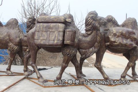 企业骆驼铜雕
