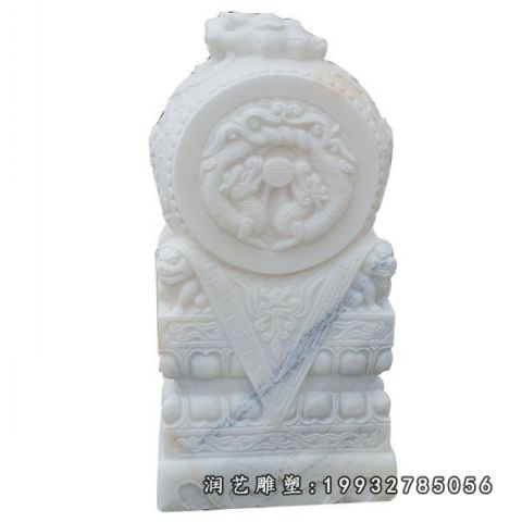 园林门墩石雕