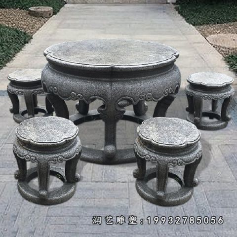 公司桌凳景观石雕