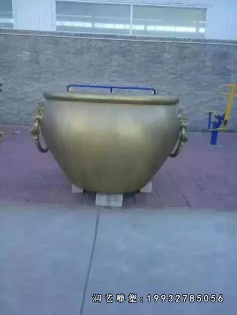 园林水缸景观铜雕