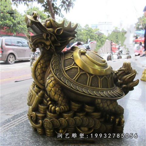 园林龙龟铜雕