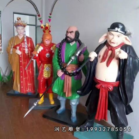 学校玻璃钢西游记雕塑
