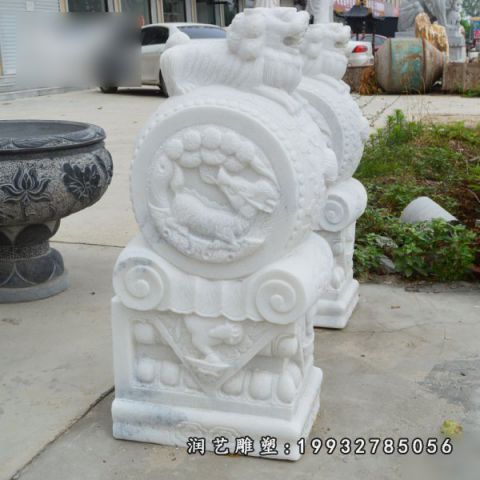 城市景观门墩石雕