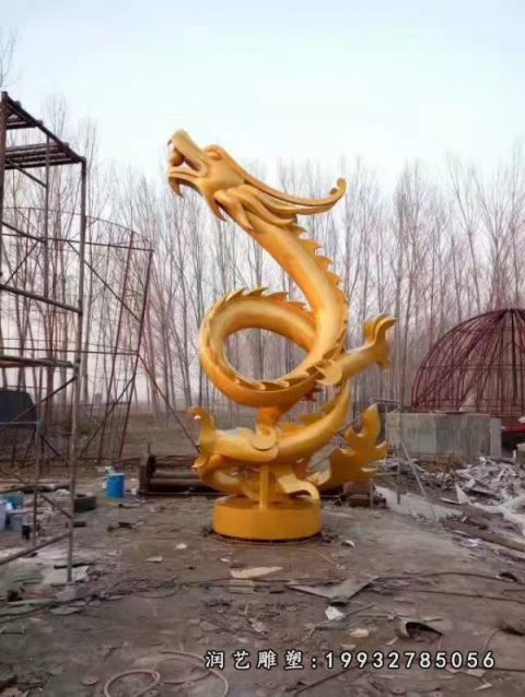 街道动物龙铜雕