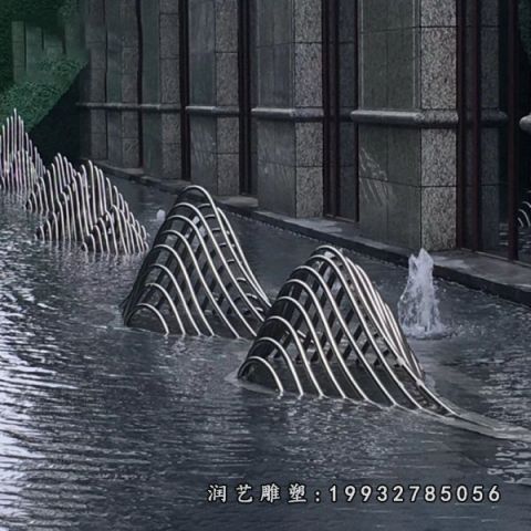 公园不锈钢假山景观雕塑
