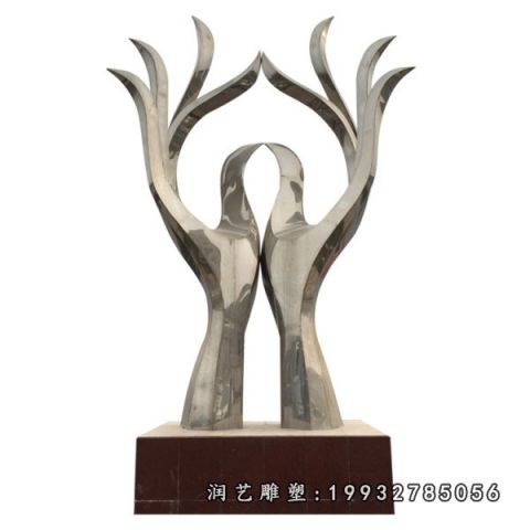 商场不锈钢景观手雕塑