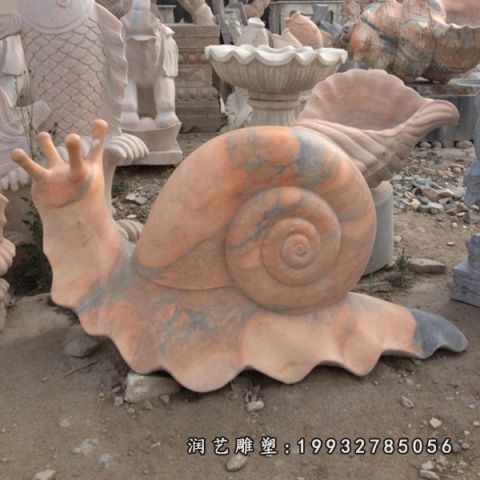 城市动物蜗牛石雕