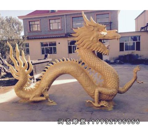 校园龙动物铜雕