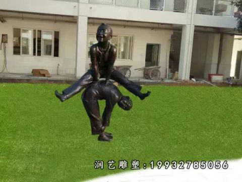 公司儿童铜雕