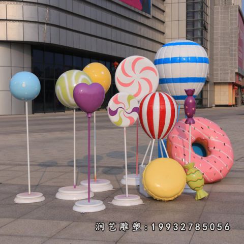 公寓玻璃钢甜甜圈雕塑