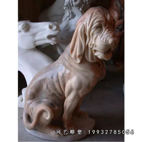企业动物狗石雕