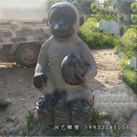 公寓猴子动物石雕
