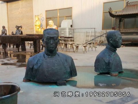 企业陶行知铜雕人物