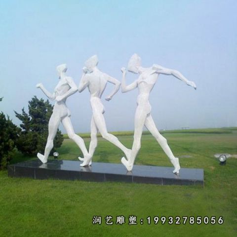商场不锈钢竞走雕塑