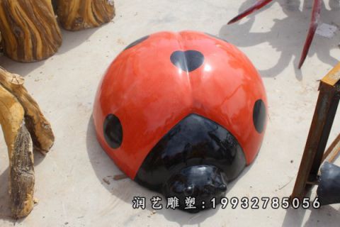 公园不锈钢动物瓢虫雕塑