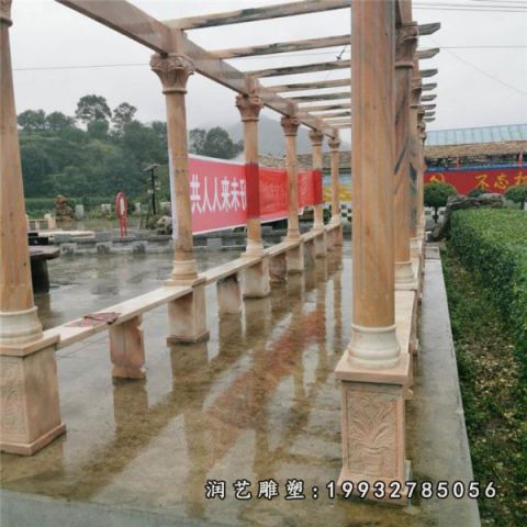 公园长廊石雕