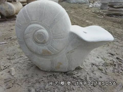 学校动物蜗牛石雕