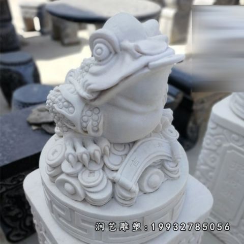 小区动物金蟾石雕