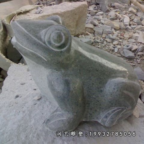 小区动物青蛙石雕