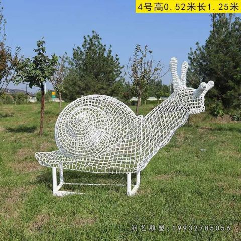 公寓不锈钢蜗牛雕塑